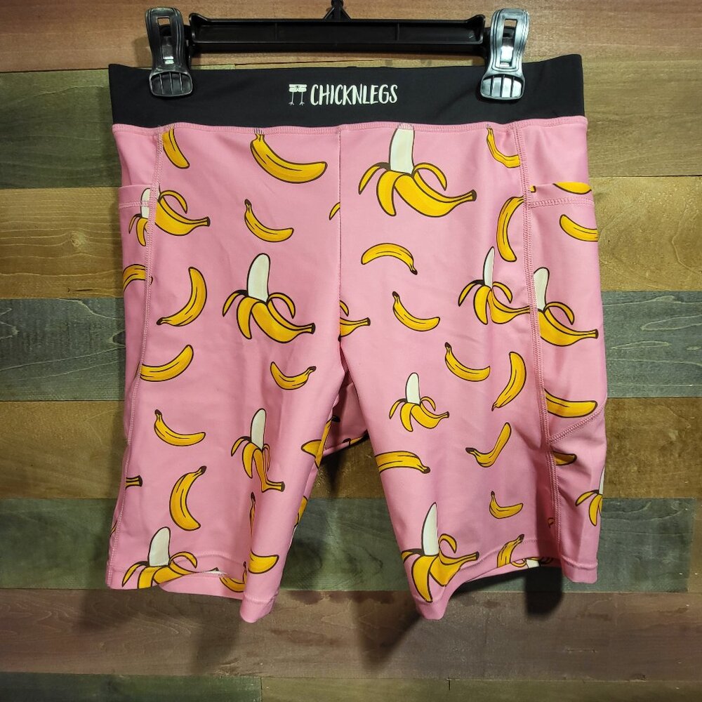 Men's Pink Bananas 8" Half Tights Chicken legs